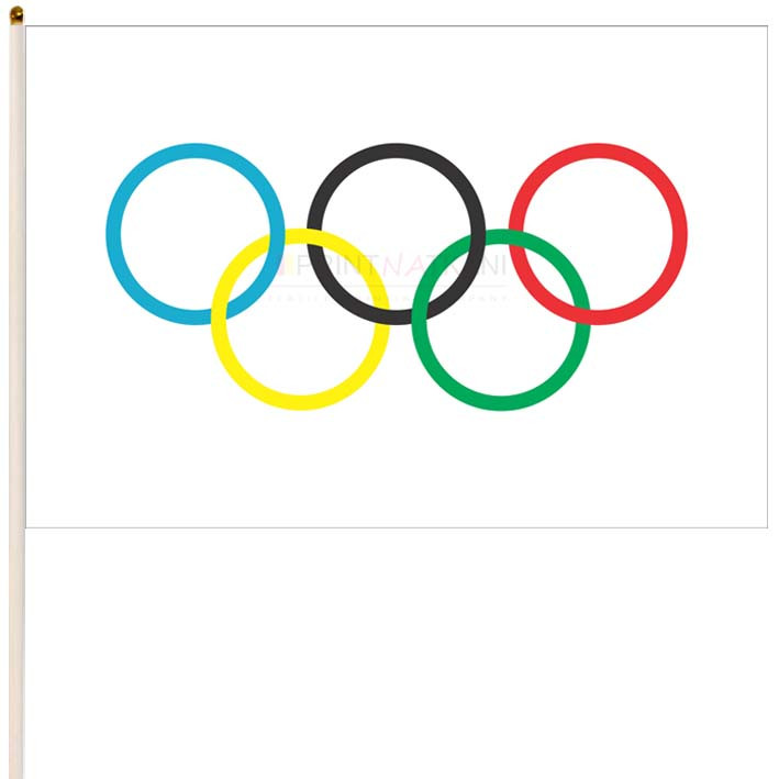 Где используется эмблема олимпийских игр